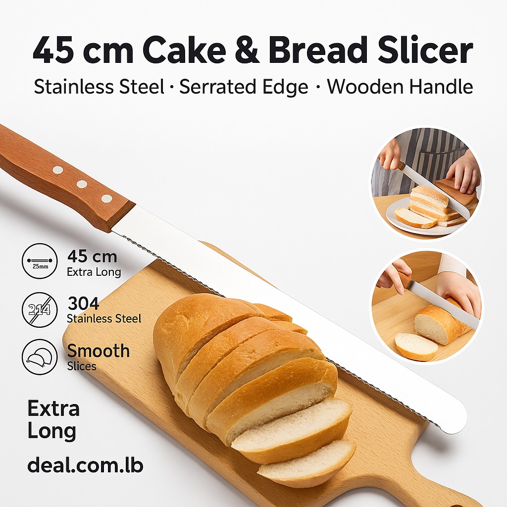 سكين كيك وخبز 45سم | Bread & Cake Knife